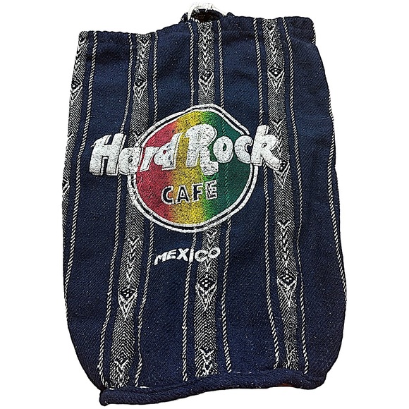 HARD ROCK CAFE: Mexico Rare Woven Bag Mexican Blanket Backpack main image 4